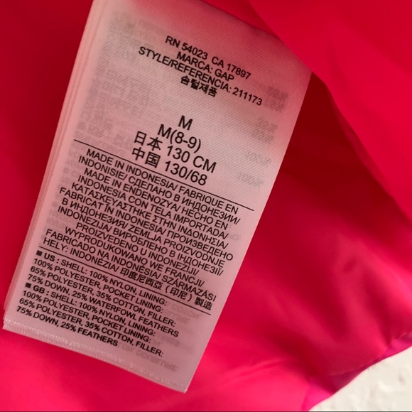 Kate Spade M Girls Pink Puffer Bow Jacket - Picture 10 of 11